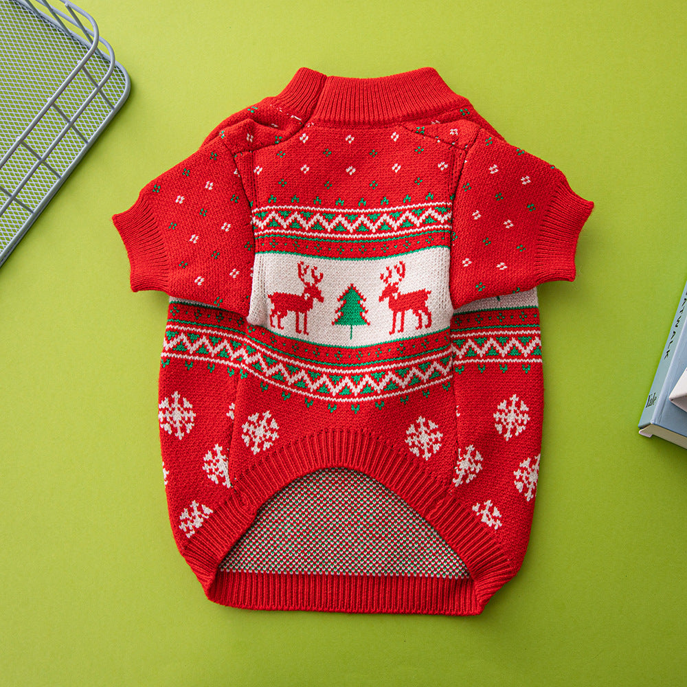 Christmas pet sweater
