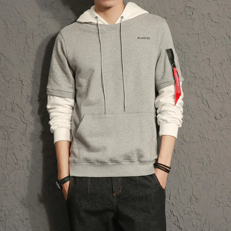 Men’s Japanese Style Hoodie – Casual Streetwear Hooded Top