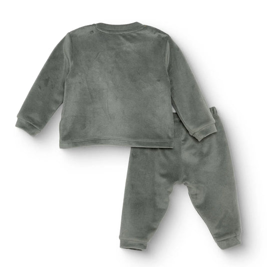 HelloBaby Velvet Pyjamas Set - Green