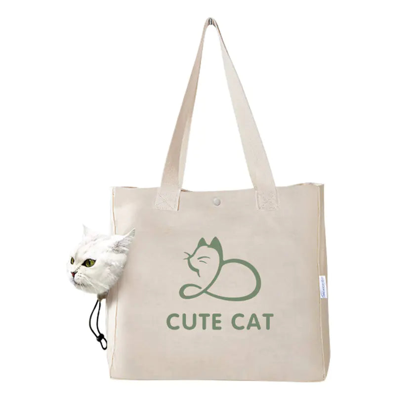 Portable Canvas Pet Tote