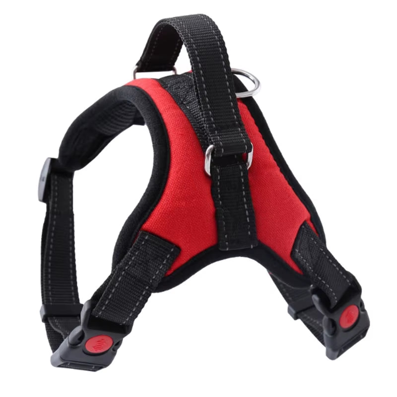 Small Medium Large Dog Harness Nylon Reflective Collar Vest Harnesses for Dogs Training Husky Alaskan Bulldog Breast-Band Belt