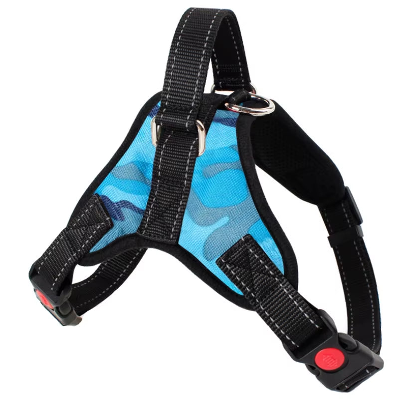 Small Medium Large Dog Harness Nylon Reflective Collar Vest Harnesses for Dogs Training Husky Alaskan Bulldog Breast-Band Belt