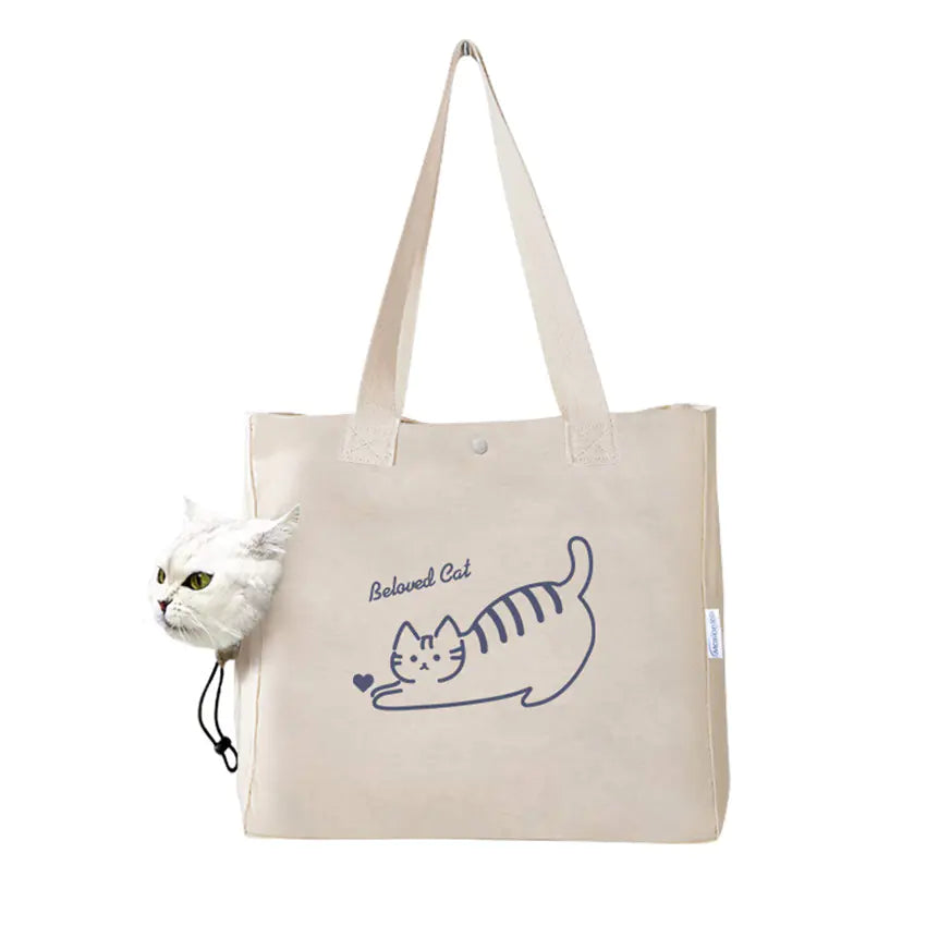 Portable Canvas Pet Tote