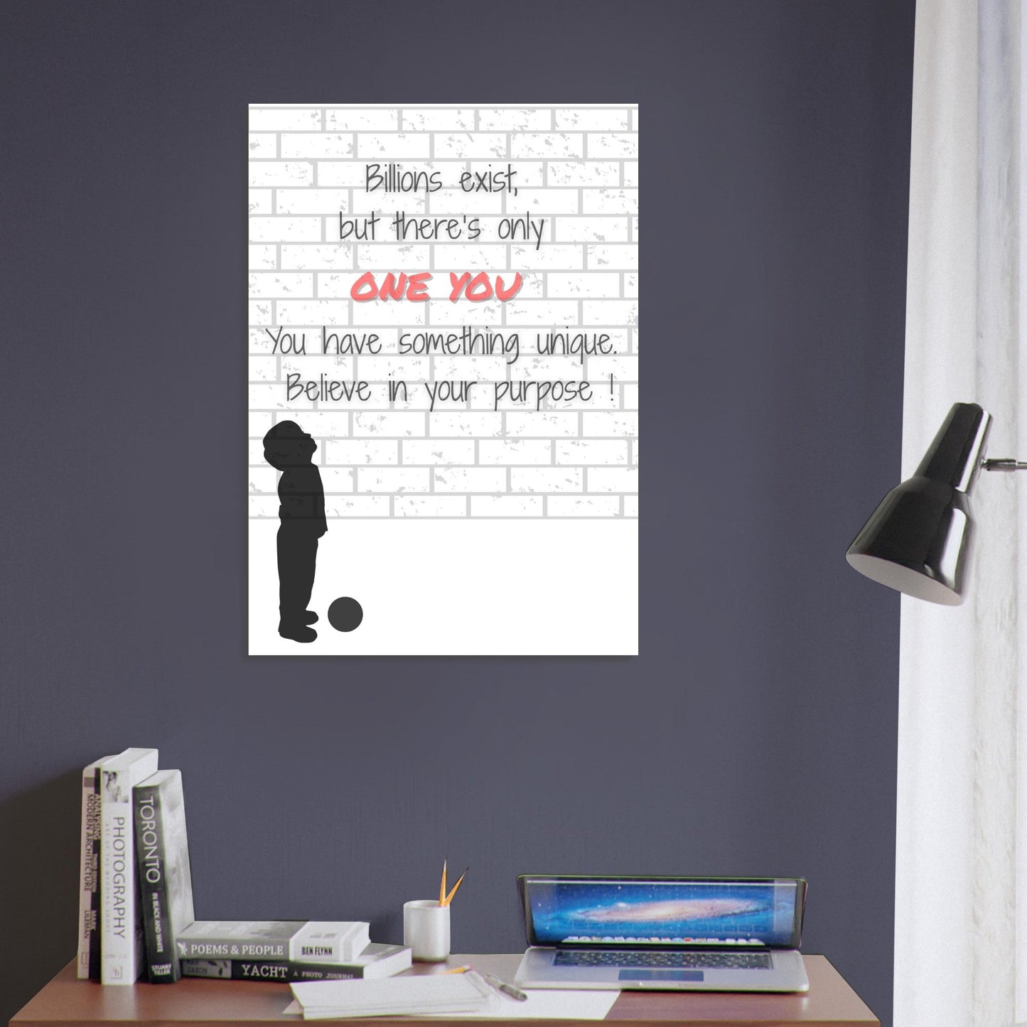 Believe in Your Purpose Poster – Inspirational Wall Art – Motivational Quote Print