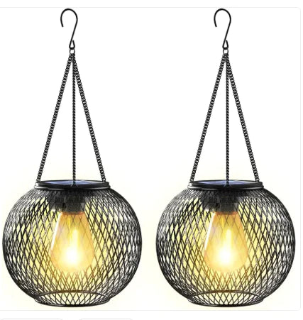 Solar Garden Metal Hanging Lamp