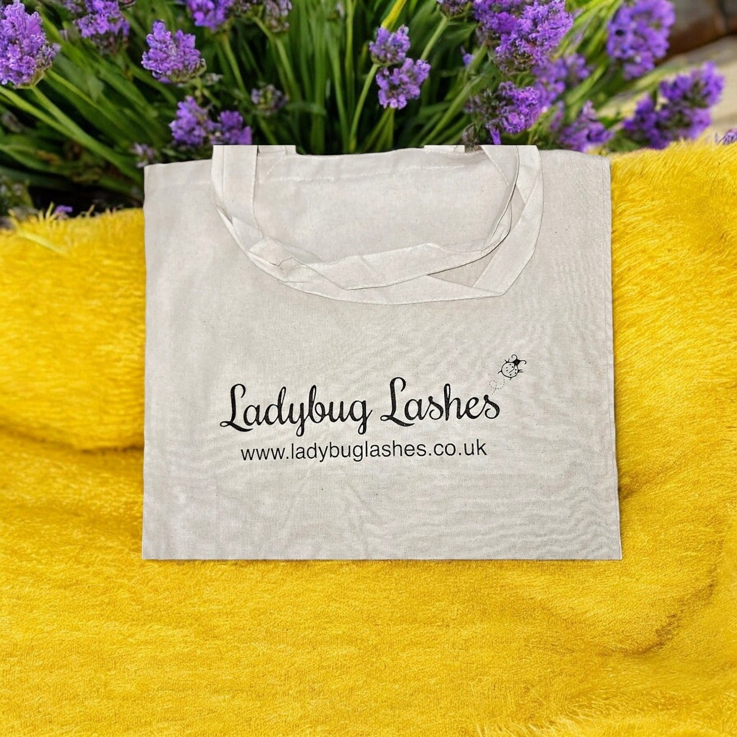 Ladybug Print Tote Bag