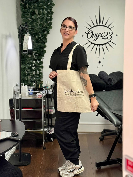 Ladybug Print Tote Bag