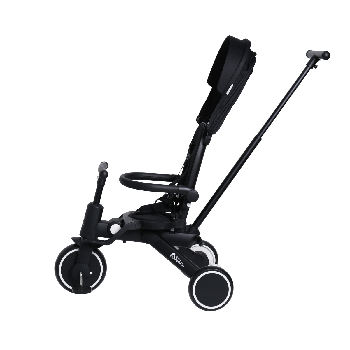 Foryourlittleone Xplor Plus 6 in 1 Foldable Trike - Jet Black (10m-5y)