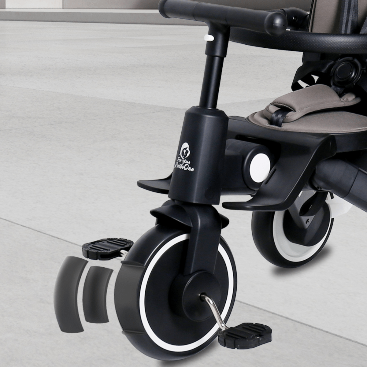 Foryourlittleone Xplor Plus 6 in 1 Foldable Trike - Pastel Pink (10m-5y)