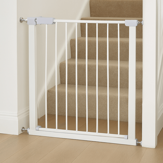 2x FYLO Baby Safety Stair Gate Pressure Fit 75-114cm Extra Wide