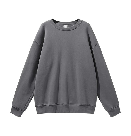High Quality Crewneck Sweatshirt - Unisex Heavyweight Cotton for Autumn Style