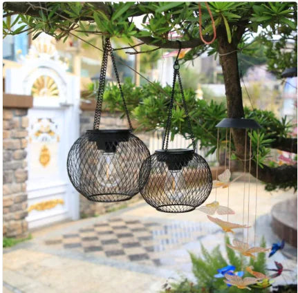 Solar Garden Metal Hanging Lamp