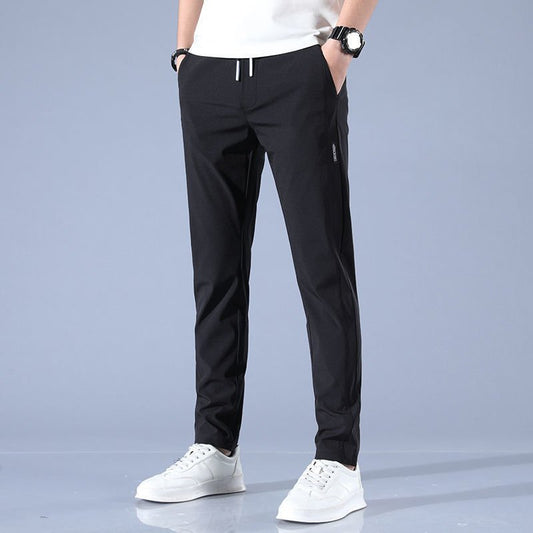 Lightweight Summer Trousers for Men - Plus Size Straight Pants in Multiple Colors