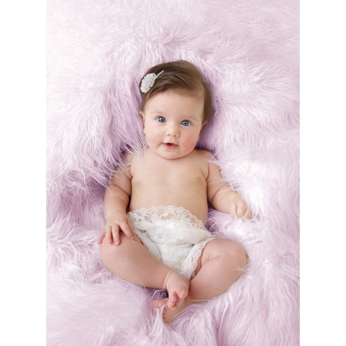 Luxury Faux Fur Baby Blanket - Pink-Clearance