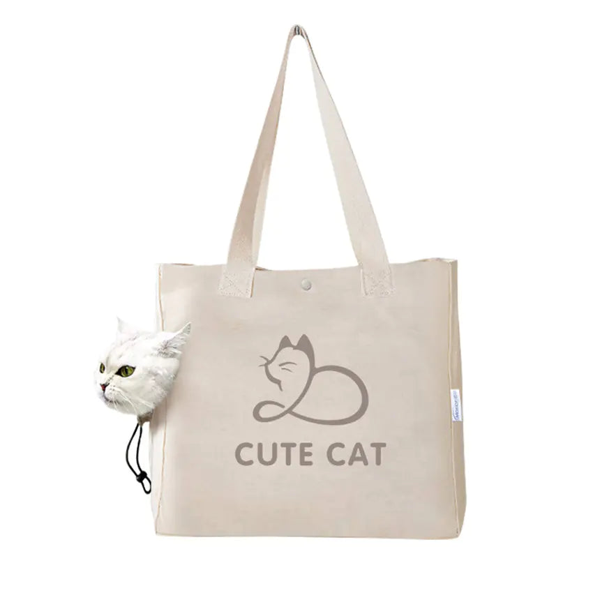 Portable Canvas Pet Tote