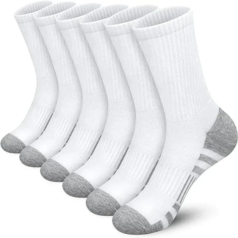 Men’s Gym & Outdoor Socks – 6 or 12 Pairs Soft Grip Crew