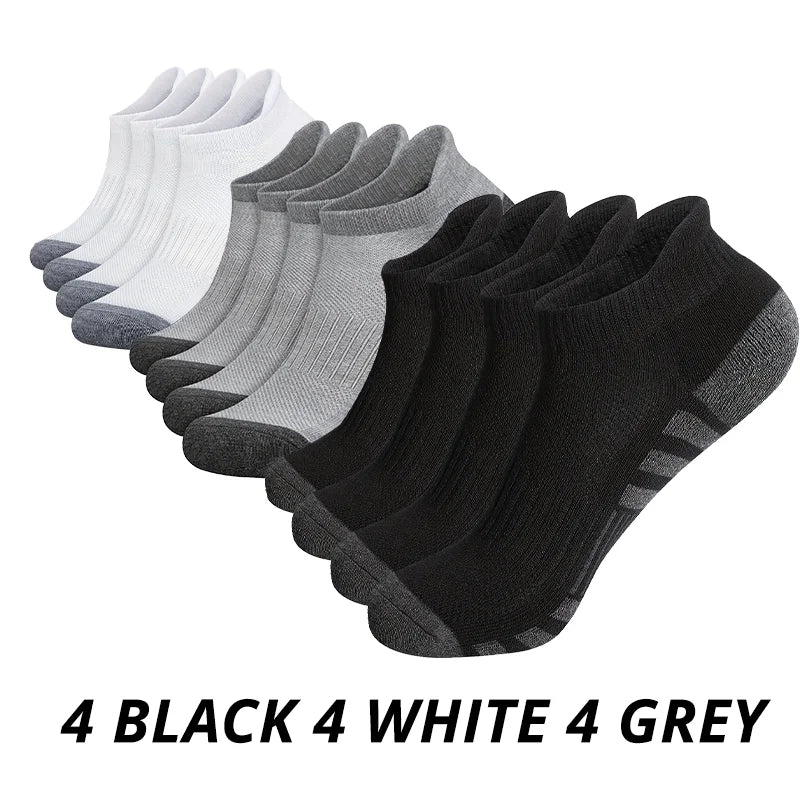 Men’s Gym & Outdoor Socks – 6 or 12 Pairs Soft Grip Crew