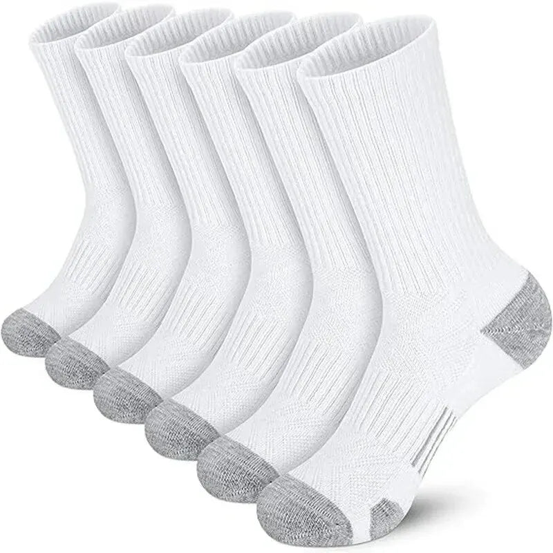 Men’s Gym & Outdoor Socks – 6 or 12 Pairs Soft Grip Crew