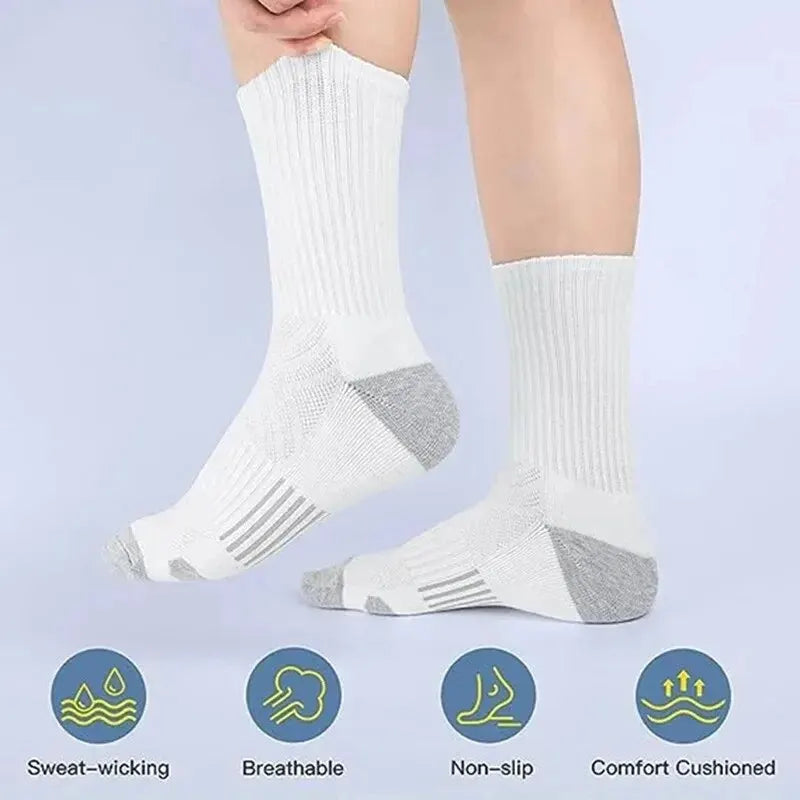 Men’s Gym & Outdoor Socks – 6 or 12 Pairs Soft Grip Crew
