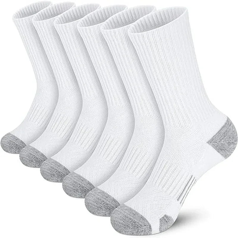 Men’s Gym & Outdoor Socks – 6 or 12 Pairs Soft Grip Crew