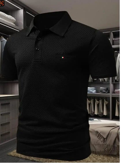 Men's Short Sleeve Polo Shirt with Printed Design, Loose Fit in Various Colors and Sizes S-6XL