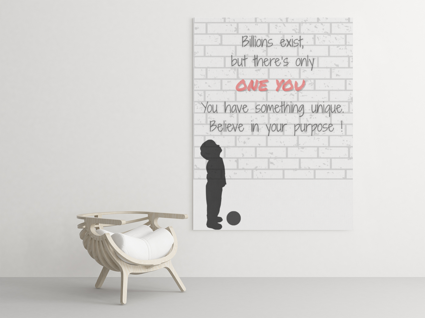 Believe in Your Purpose Poster – Inspirational Wall Art – Motivational Quote Print