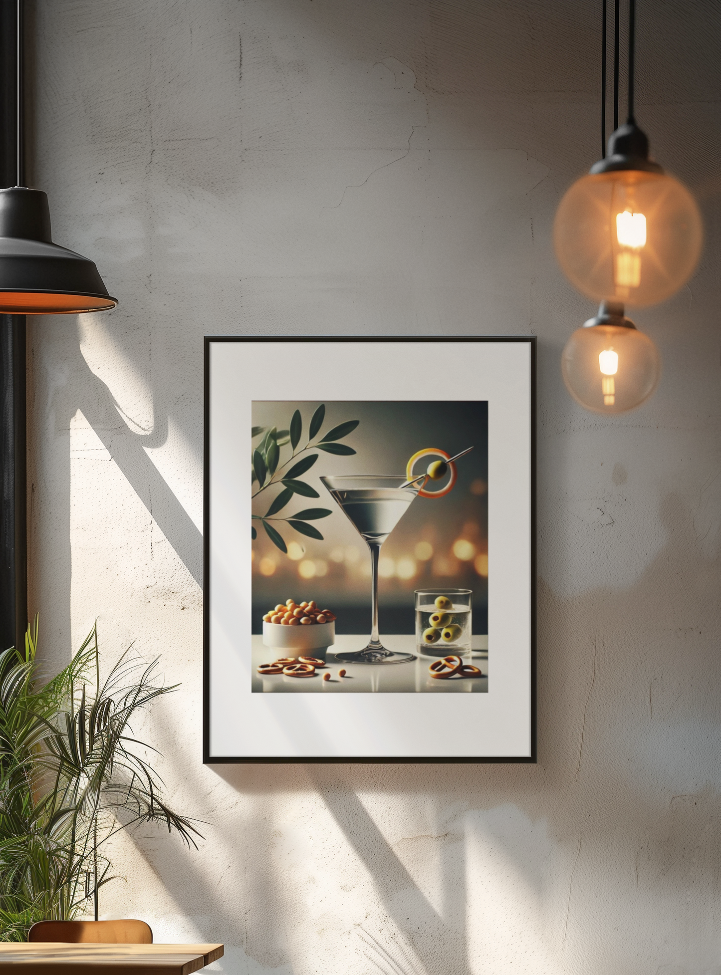 Cocktail Hour Martini Poster – Elegant Bar Decor Print