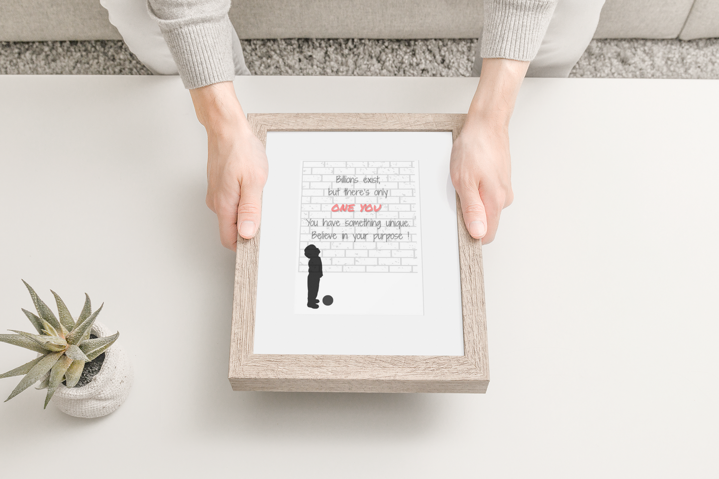 Believe in Your Purpose Poster – Inspirational Wall Art – Motivational Quote Print