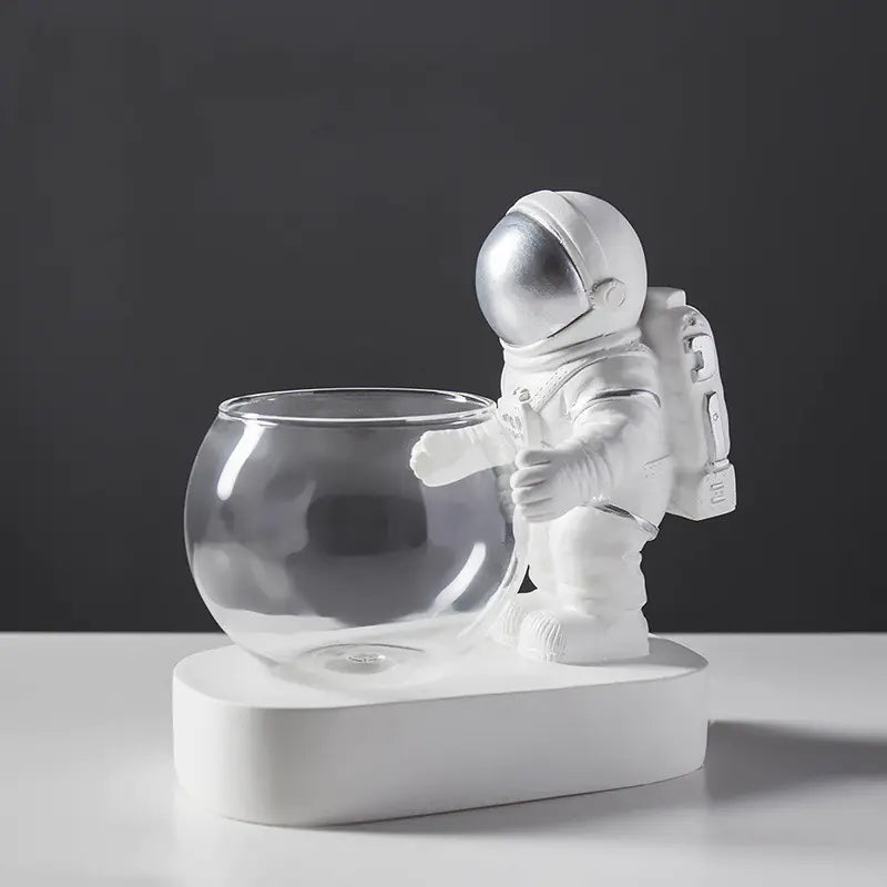 Creative Astronaut & Diver Hydroponic Glass Vase – Modern Home Decor