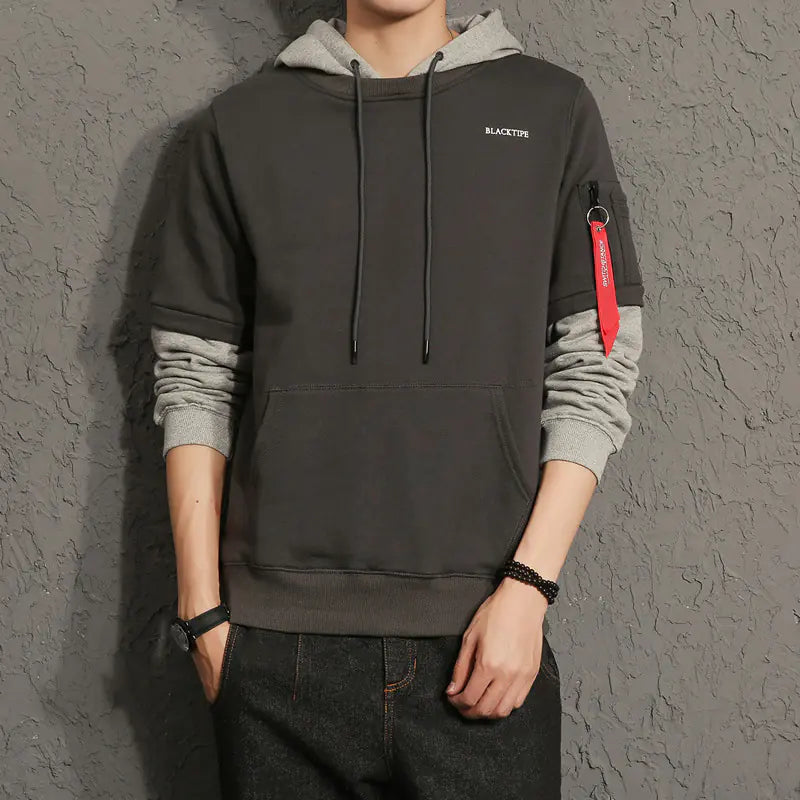 Men’s Japanese Style Hoodie – Casual Streetwear Hooded Top
