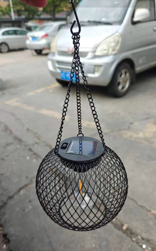 Solar Garden Metal Hanging Lamp