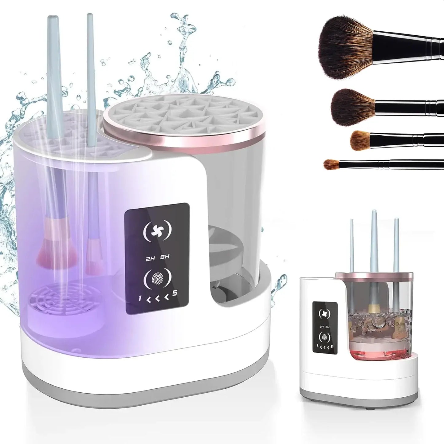 Electric Makeup Brush Cleaner and Dryer - USB Powered with Auto Drying