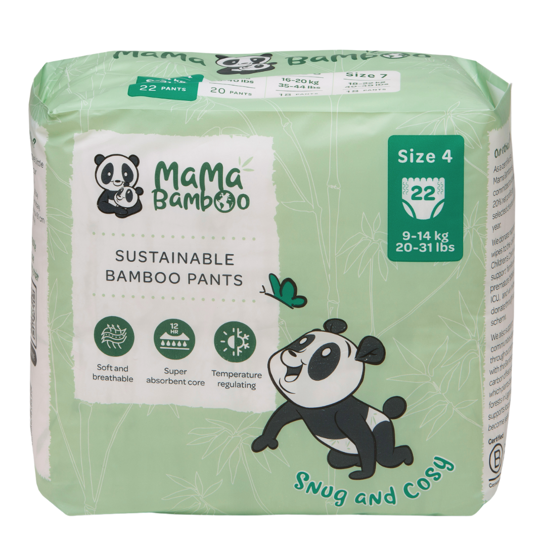 Mama Bamboo Sustainable Pull-Up Nappy Pants DS
