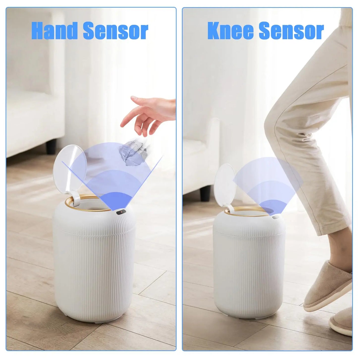 Smart Motion Sensor Trash Can – Automatic Bin for Kitchen & Bathroom