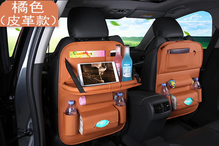 Car Seat Back Organizer with Foldable Table