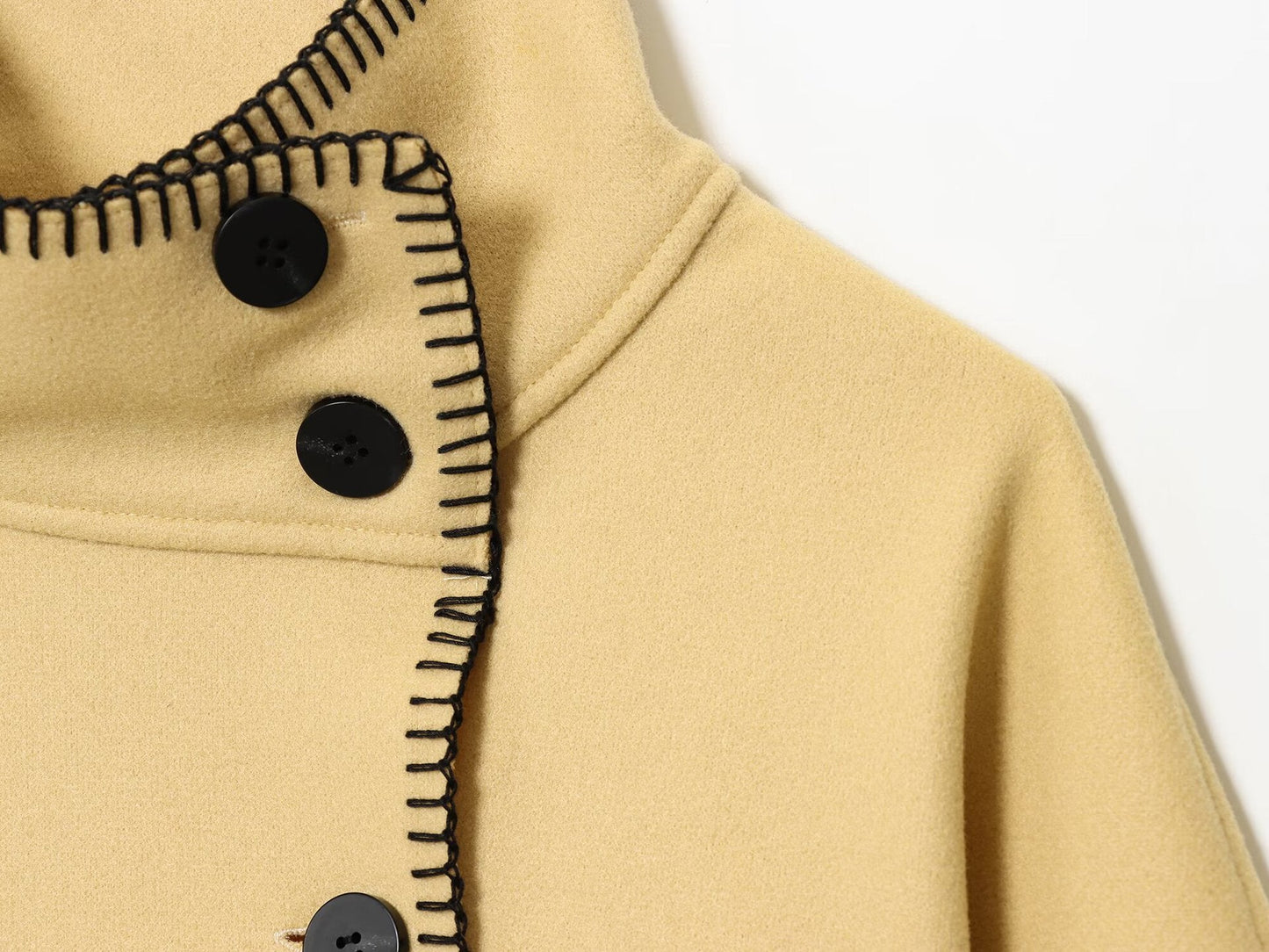 Turtleneck Long Sleeve Baggy Coat