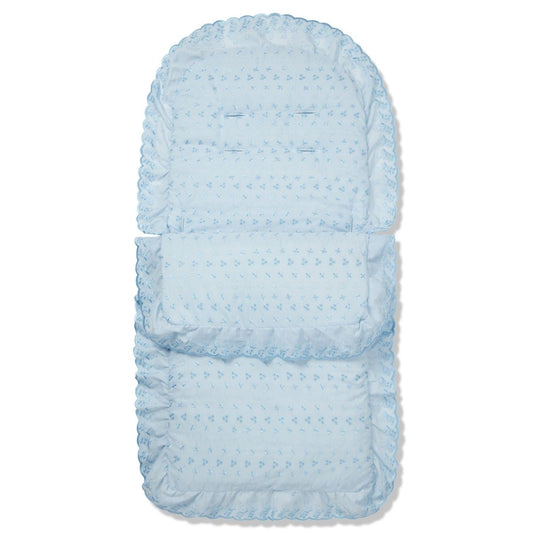 Universal Broderie Anglaise Pushchair Footmuff / Cosy Toes - Fits All Pushchairs / Prams And Buggies