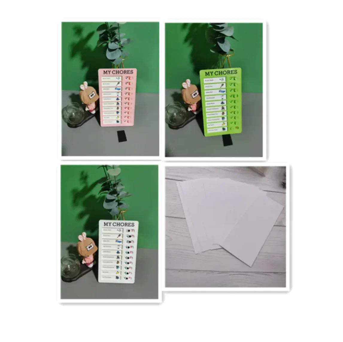 Reusable Habit Tracker for Kids - Daily Routine Board